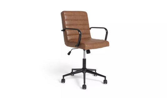 Habitat Alvar Faux Leather Office Chair, 97x56x57.5cm