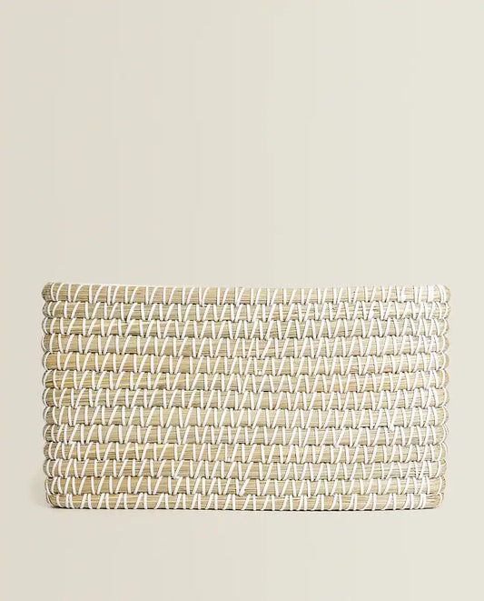 Contrast Rectangular Basket