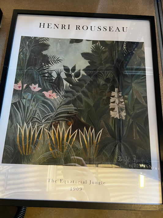 ROUSSEAU - THE EQUATORIAL JUNGLE, 40 x 50cm, framed