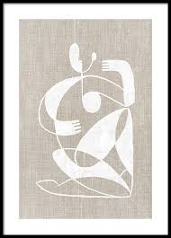 Linen Abstracts No1 Poster 50X70cm