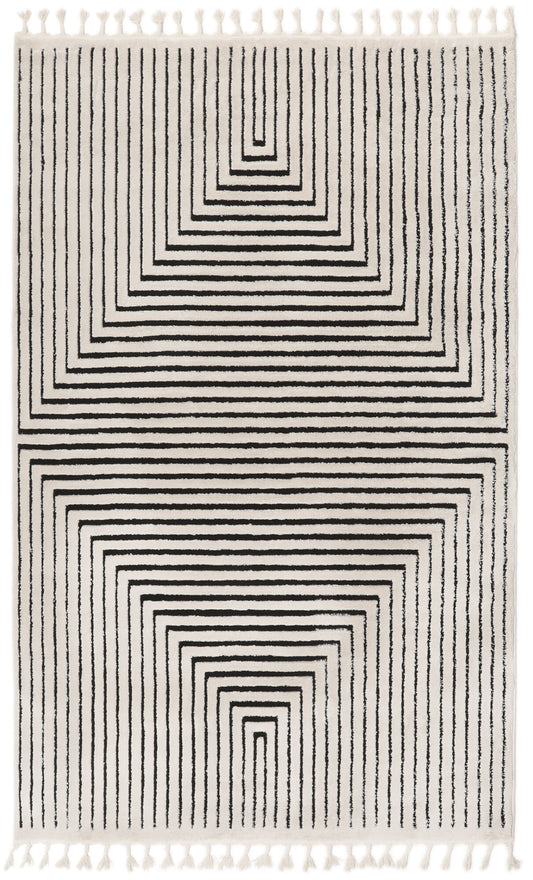 Larache - Cream / Black 200x300