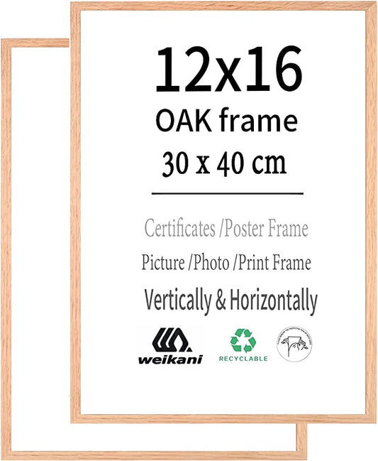 OAK Wood Picture Frame 30x40cm