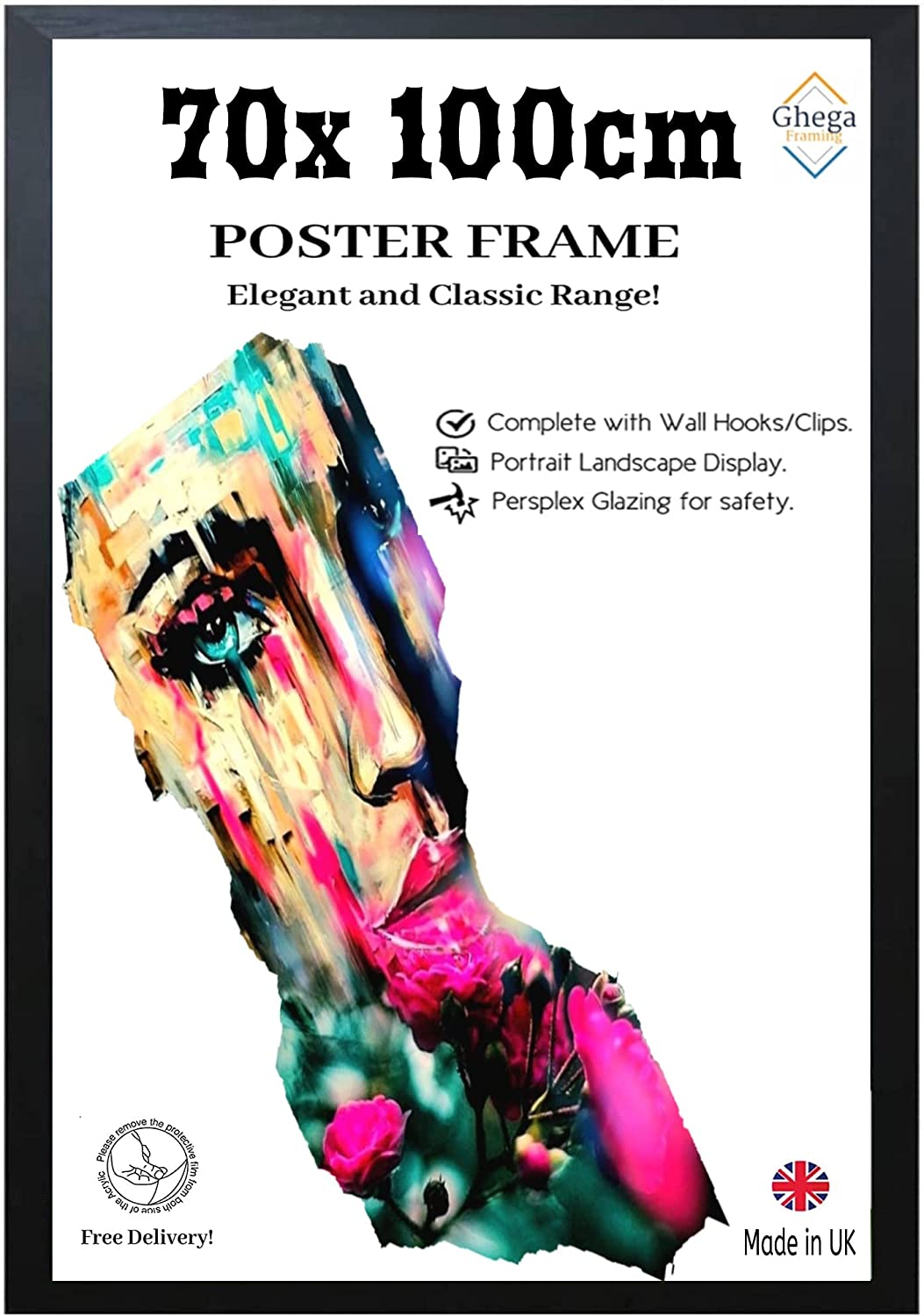 Black Extra Large Poster Frame 70x100cm Frame