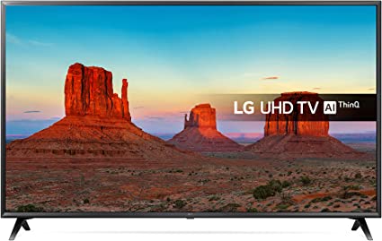 LG 43UK6300PLB 43-Inch UHD 4K HDR Smart LED TV with Freeview Play - Black (2018 Model) [Energy Class A]