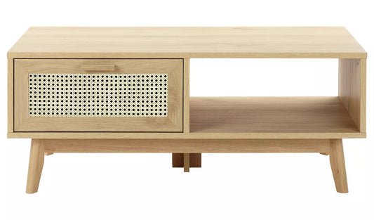 SBN Java 1 Drawer Coffee Table, 45x110x50cm