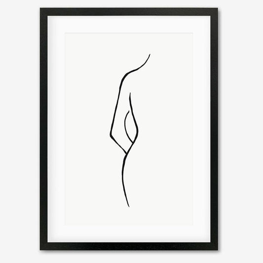 Line Art Trio 50 x 70 cm / Black Frame