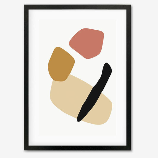 Bold Organic Shapes 30 x 40 cm / Black Frame