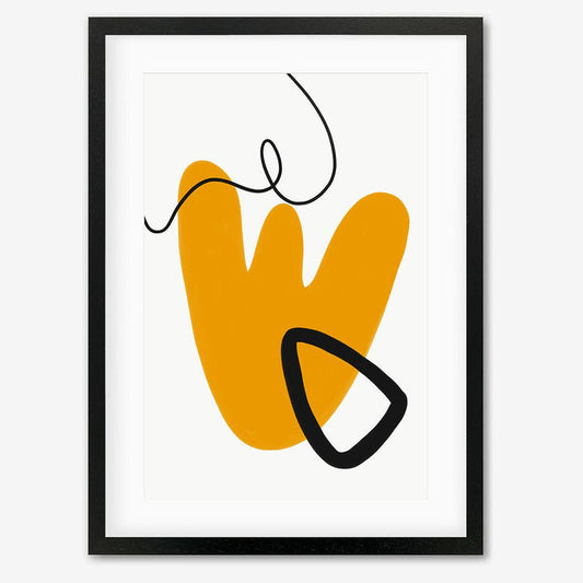 Bold Organic Shapes 30 x 40 cm / Black Frame
