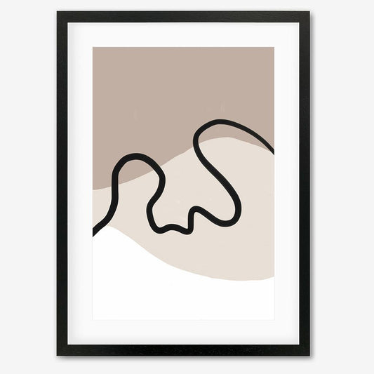 NEUTRAL LINE DRAWINGS 40 x 50 cm / Black Frame