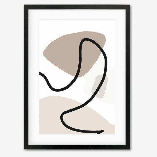 NEUTRAL LINE DRAWINGS 40 x 50 cm / Black Frame