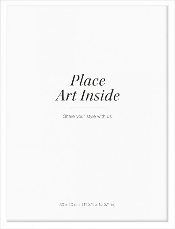 WHITE PICTURE FRAME, 30X40 PLEXI