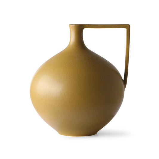 Ceramic Jar L Mustard
