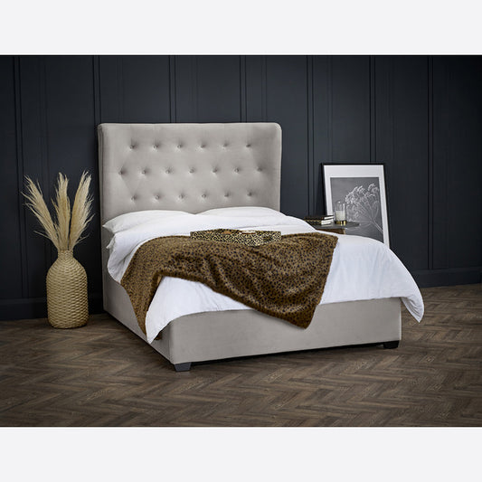 BELGRAVIA DOUBLE BED CAPPUCCINO, 151cm x 150cm x 210cm