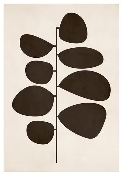 Retro Botanical Poster 30x40cm
