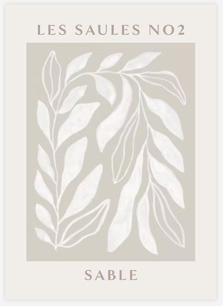 Les Saules No2 Poster 30x40cm