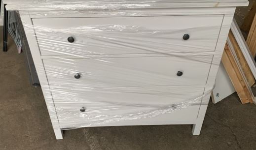 White Drawer Chest, 58x108x96cm
