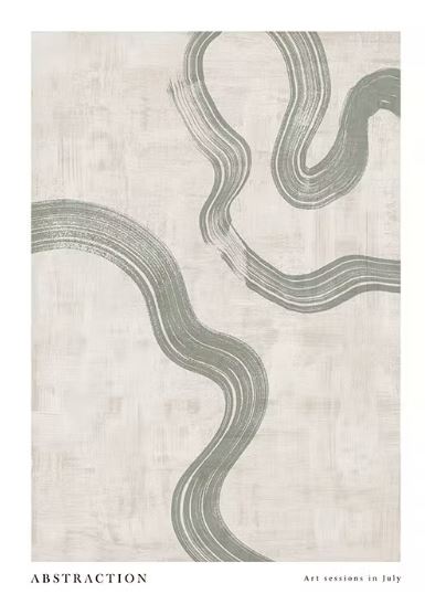 Green Abstraction No2 Poster 30x40cm
