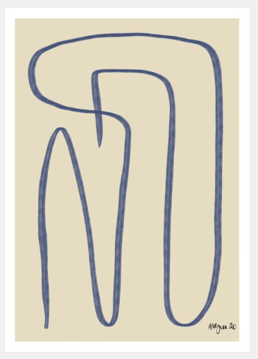 Different Ways - Blue, 50x70