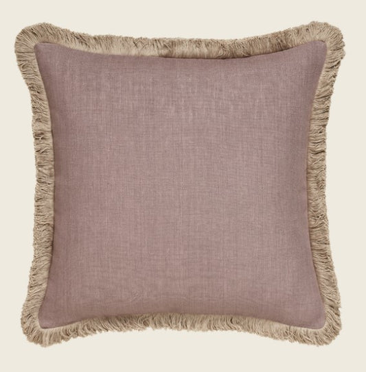 Lilias Linen Cushion Cover - Warm Grey