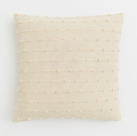 Cotton Cushion Cover, Light beige 50x50