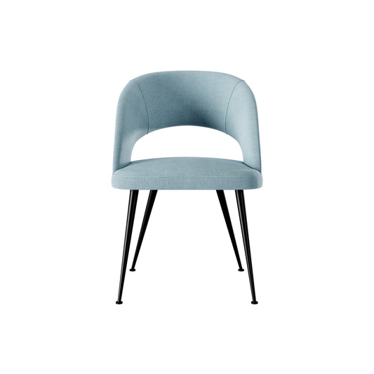 Millbridge Dining Chair - Blue Linen, 54 x 60 x 79cm