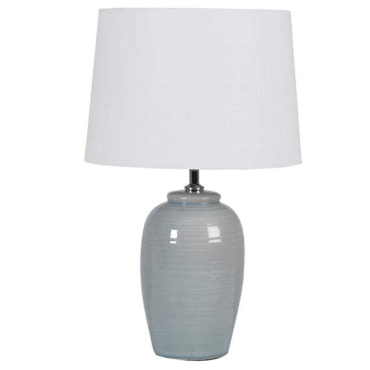 Pale Green Table Lamp With Shade