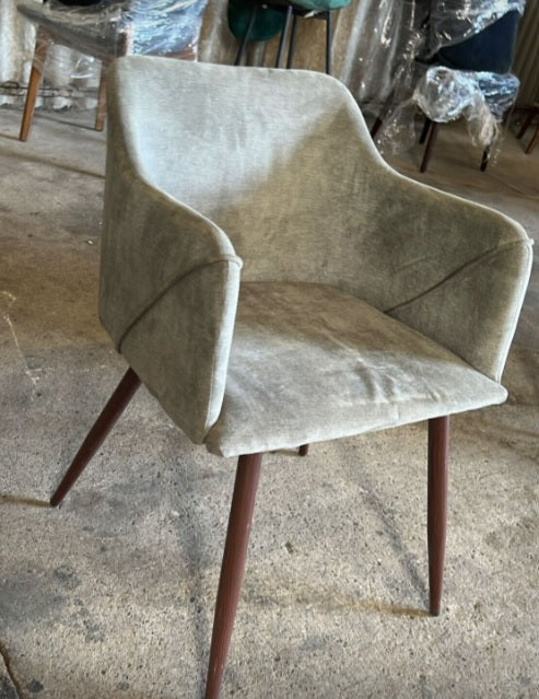 Light Grey Velvet Dining Chairs