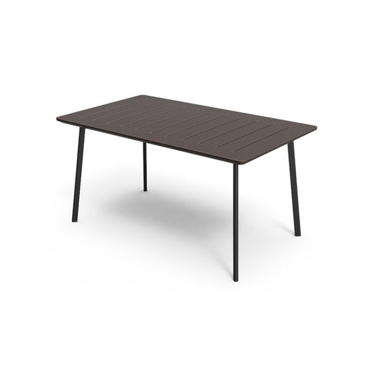 Keter Metalea 6 Seater Cast Iron Effect Outdoor Garden Furniture Table, 75x146x87cm