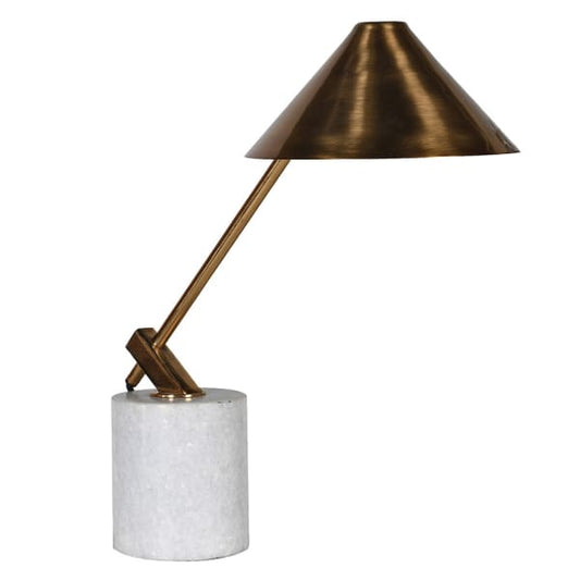 MARBLE BASE DESK LAMP, 47x40x12cm