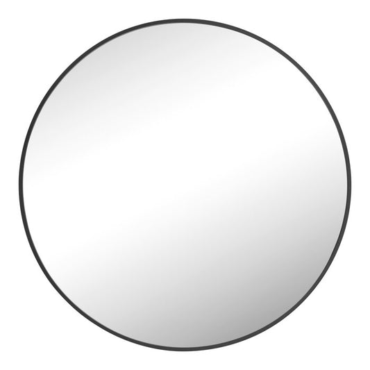 Metal Accent Mirror, Black 60cm