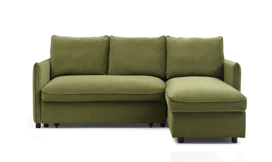 Blaire Corner Sofabed Olive, 203x157x91cm