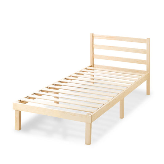Roswell Natural Wood Bed Frame, 88cm H X 91cm W X 193.7cm L