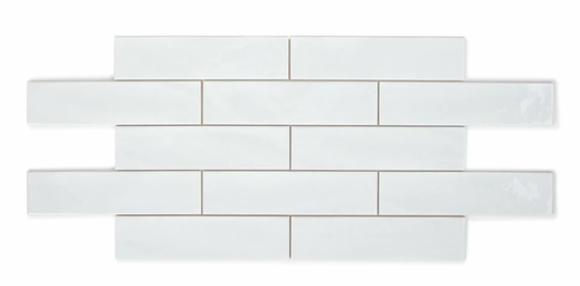 Opal White Rev 7.5 x 30cm Tiles