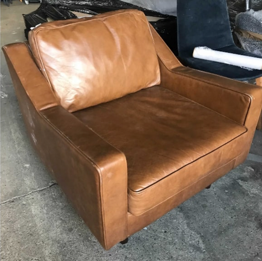 Tan Leather Armchair