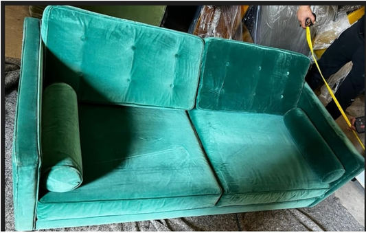 Teal 2 Seater Sofa, 85x180x65cm