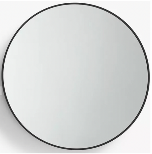 Thin Aluminium  Frame Round Wall Mirror, 60cm