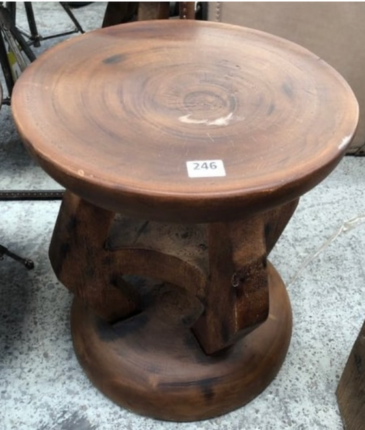 TRIBAL CHEVRON ROUND SIDE TABLE, 40cm