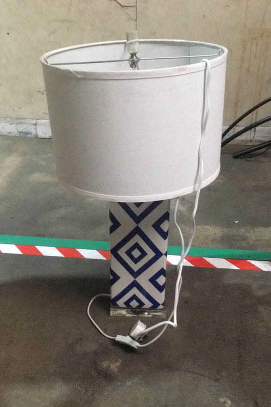 White bedside lamp