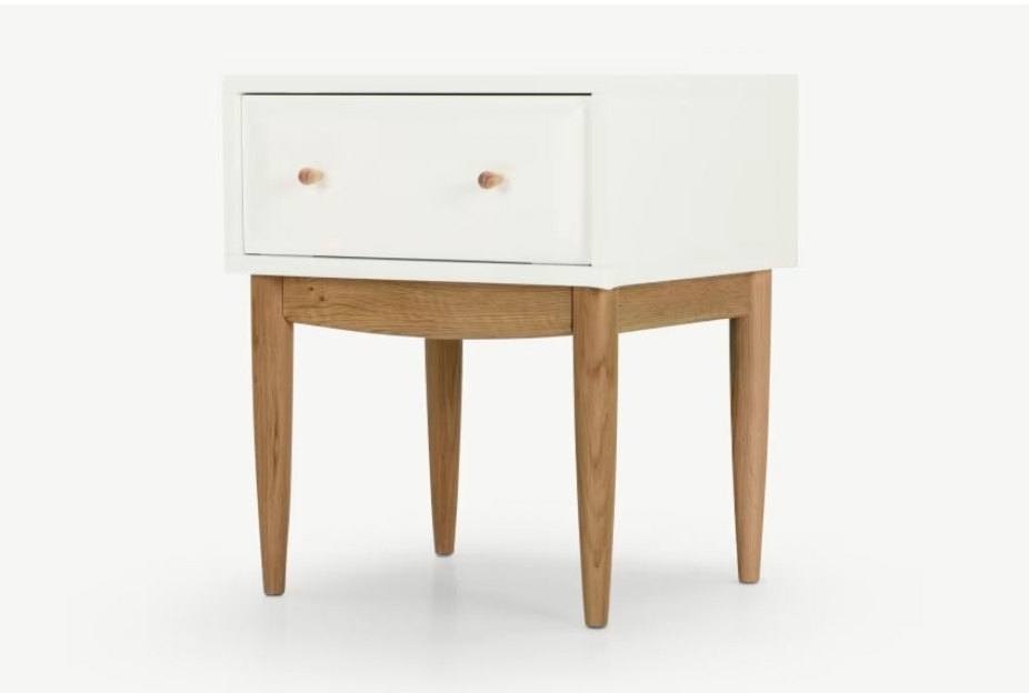 White Bedside Table, 40x45x53cm