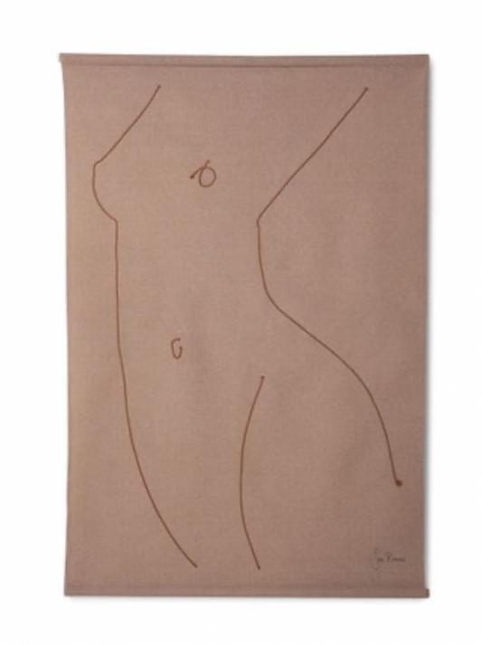 Wall Chart Woman Silhouette by Sella Molenaar, 97w x 2.5d x 147h