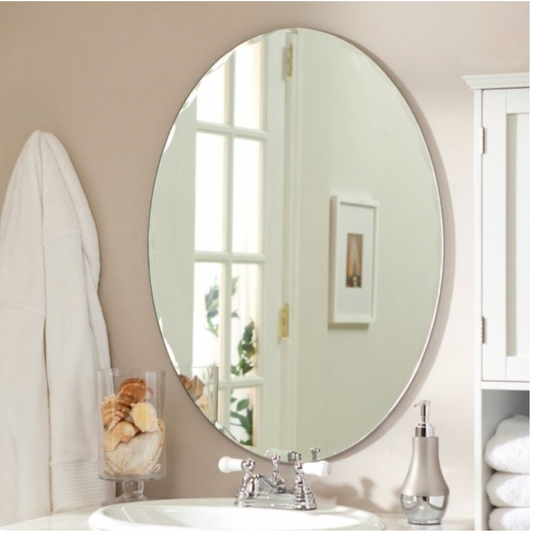 Walls Clear Oval Mirror