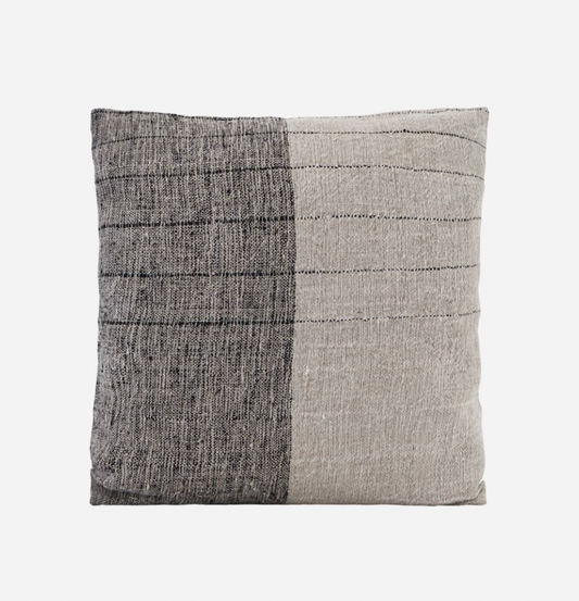 Cushion cover, Dived, Black/Off-white (ab3362)