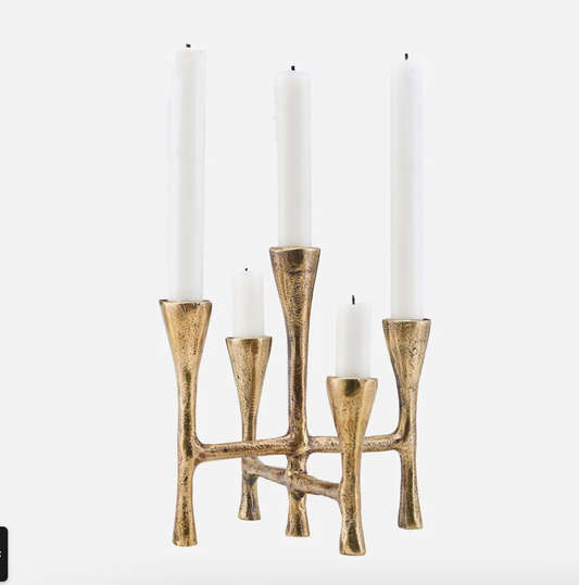 Candle stand, Tristy, Brass finish