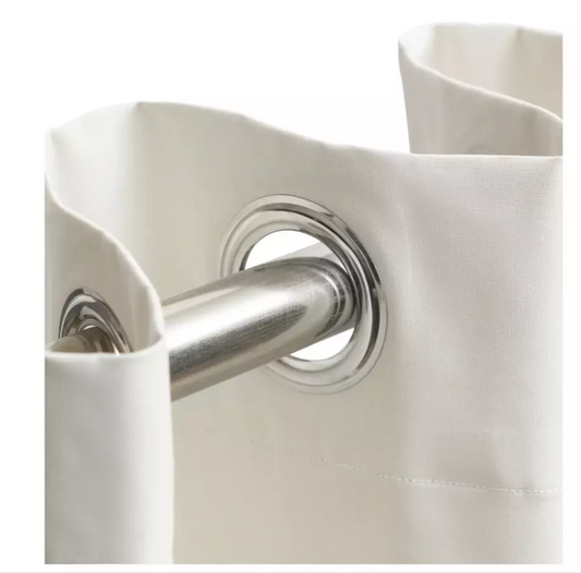 Habitat Blackout Eyelet Curtain - Cream - 117x137cm