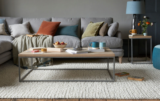 LOAF.COM JIG COFFEE TABLE IN BANDSAWN OAK, 120x65x38cm