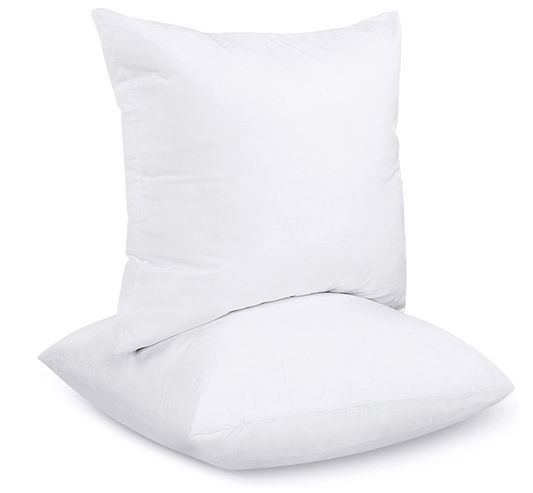 Utopia Bedding Cushion Inner Pads (Pack of 2), 60 x 60 cm (24" x 24") Cushion Stuffer Inserts, Hollowfibre Pillows (White)