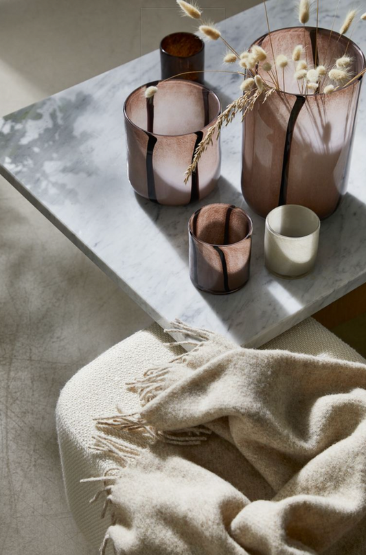 Glass tealight holder