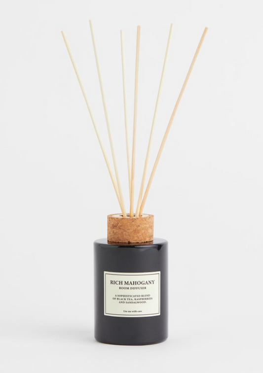Fragrance diffuser, Black/Rich Mahogany