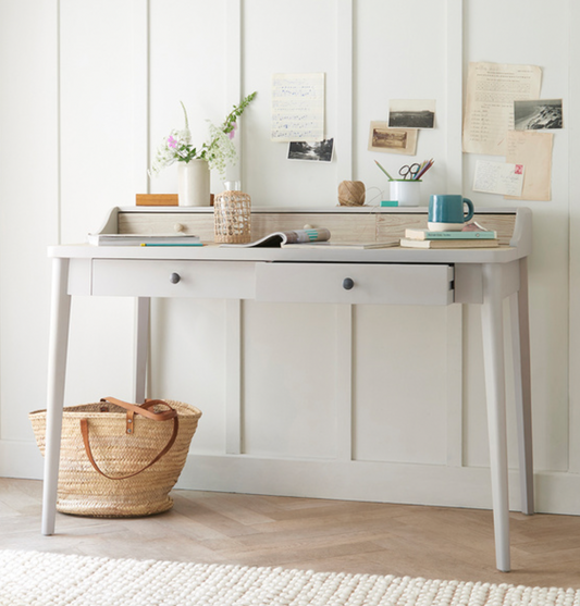 LOAF.COM PEEK A BOO DESK IN WEATHERED OAK, 122x65x86cm