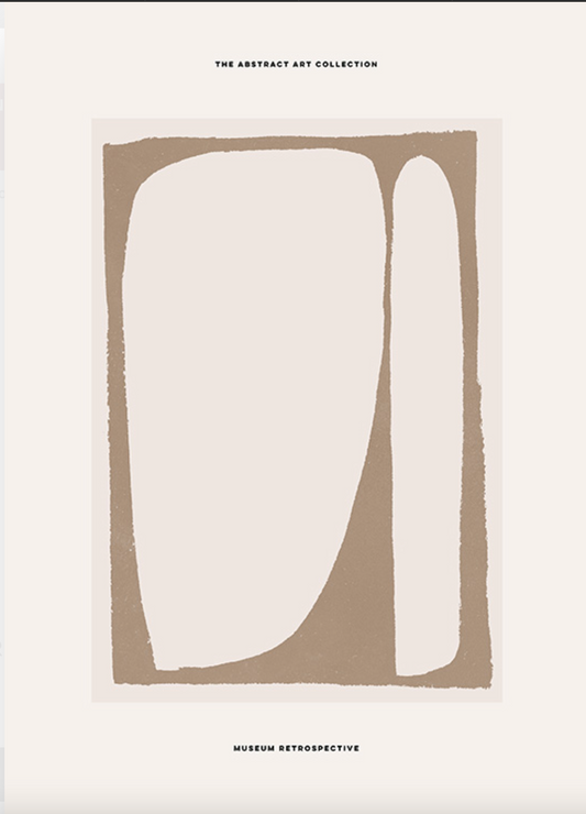 Beige Abstract Poster 30x40cm